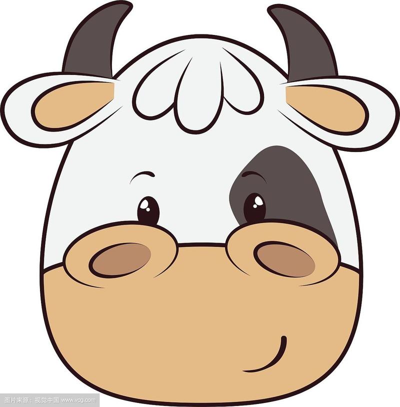 动物头像图片可爱卡通牛