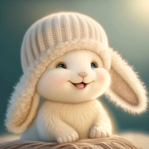 可爱小兔子的照片适合做头像