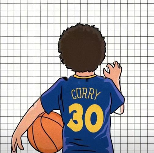 篮球情侣头像库里卡通