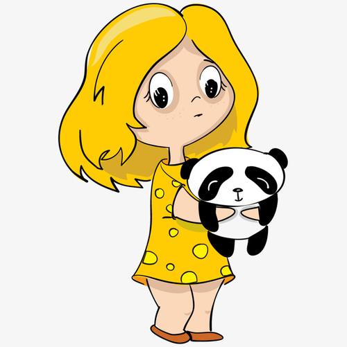 熊猫女孩卡通可爱头像