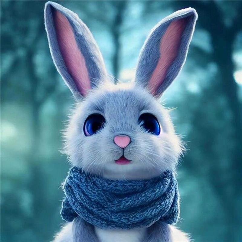 可爱兔子头像保存