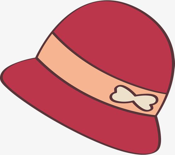 红色帽子衣服的卡通情侣头像