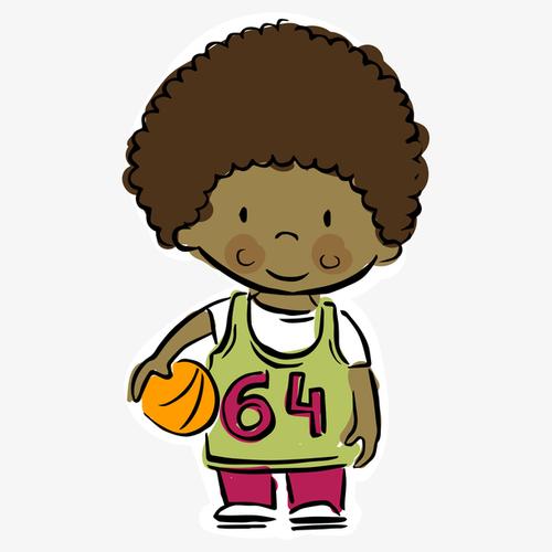 篮球儿童头像图男孩
