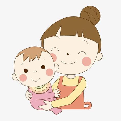 卡通微信头像妈妈抱孩子
