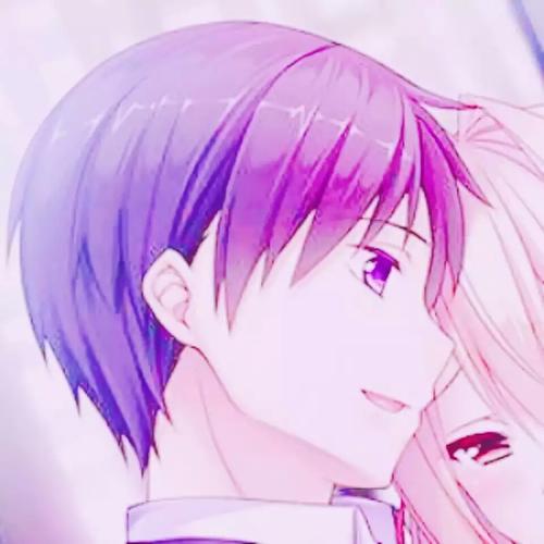 紫色头发男生头像动漫情头