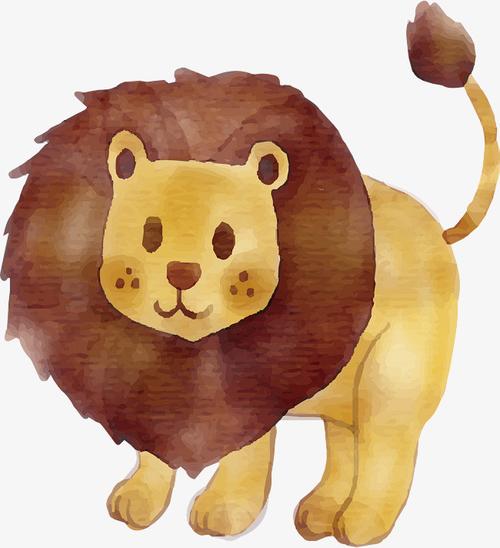 狮子头像简约干净微信手绘可爱