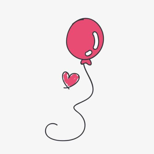 情侣头像一男一女有气球