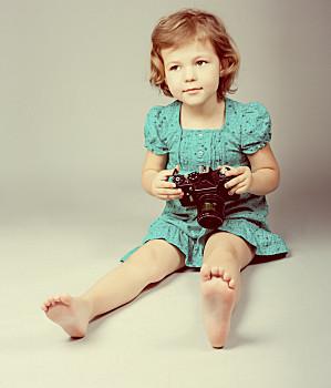 微信头像小女孩相机拍照
