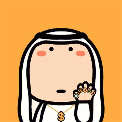 卡塔尔吉祥物可爱头像
