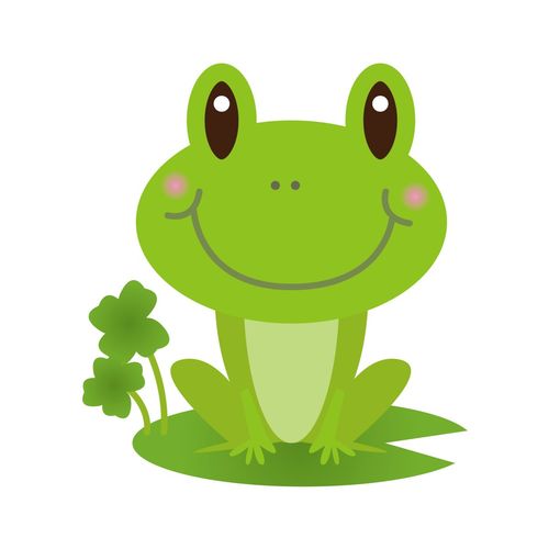 绿青蛙头像 可爱 卡通