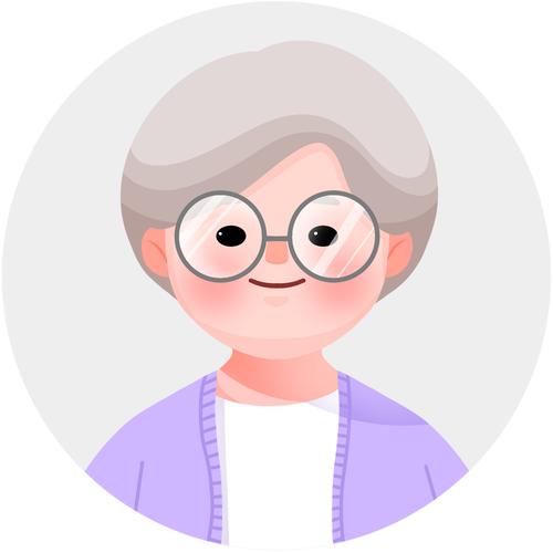 老奶奶的头像怎么画