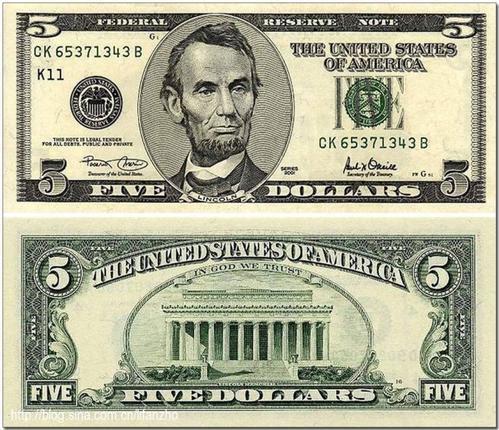 一美元的钞票印的是谁的头像
