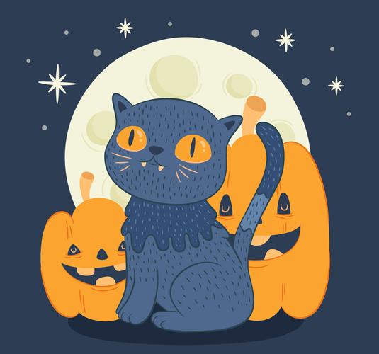 月亮和猫动漫头像