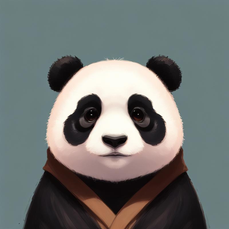 熊猫头像图片可爱呆萌背景