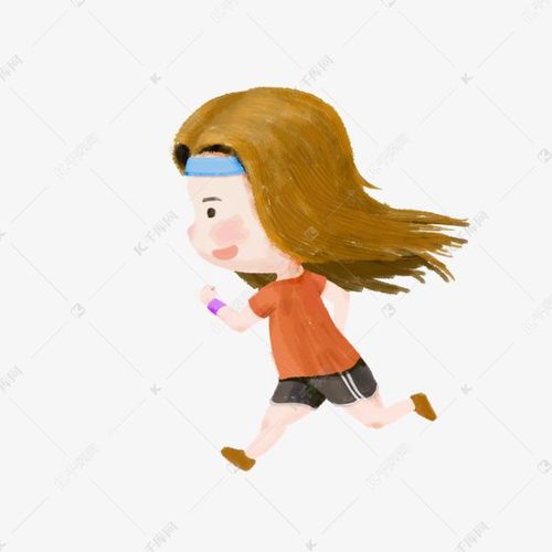阳光活力的少女跑步图片头像