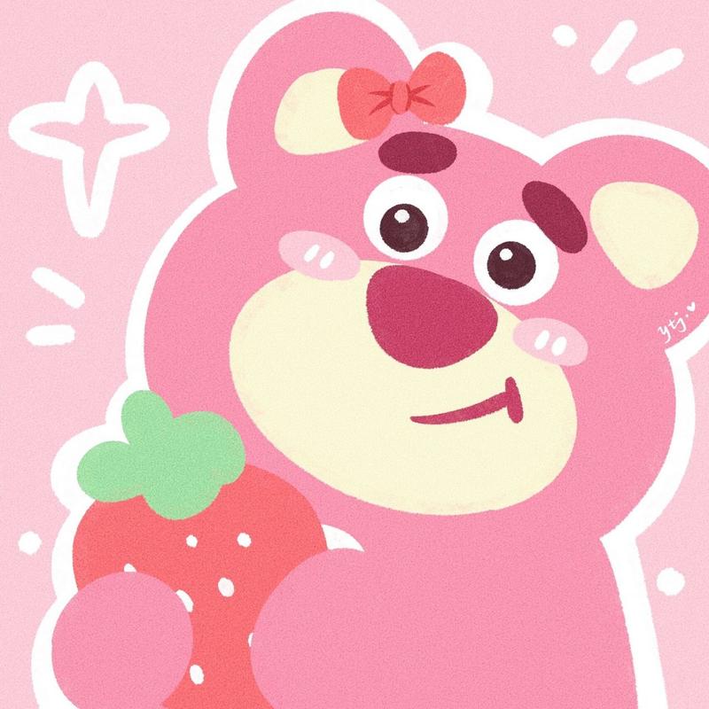 草莓熊高清头像无水印