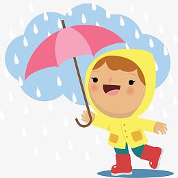 下雨风景头像女生卡通可爱