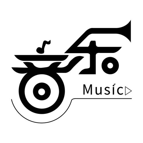 如何制作音乐头像文字logo