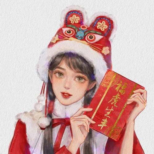 春节头像女生2022