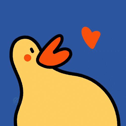 小鸭子头像情侣可爱图文