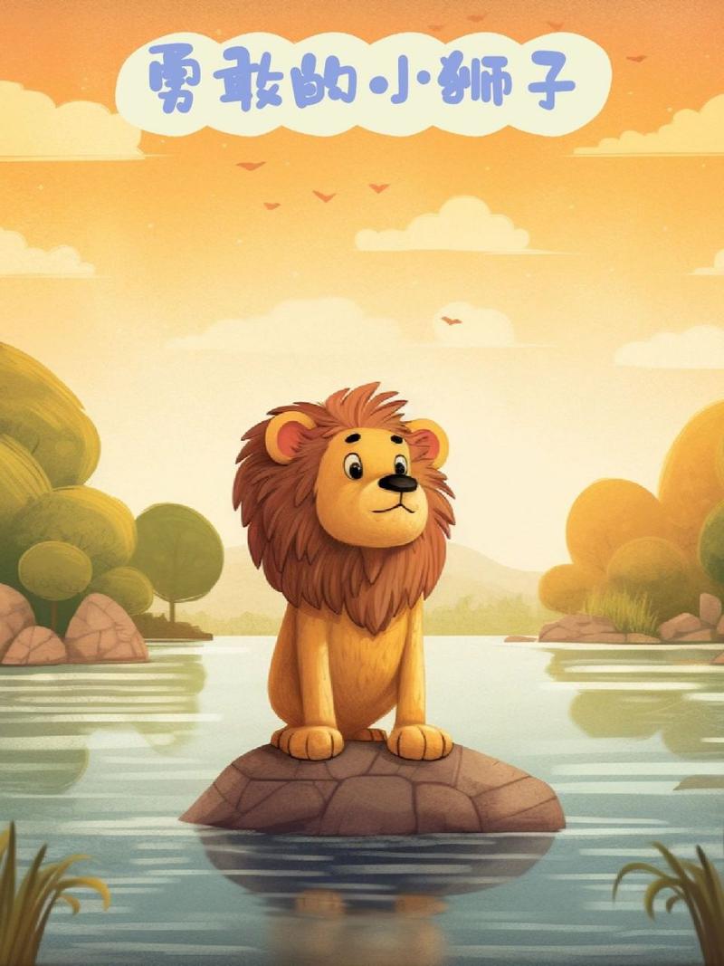 一个小孩抱着狮子的头像