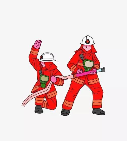 消防员专属一家三口卡通头像